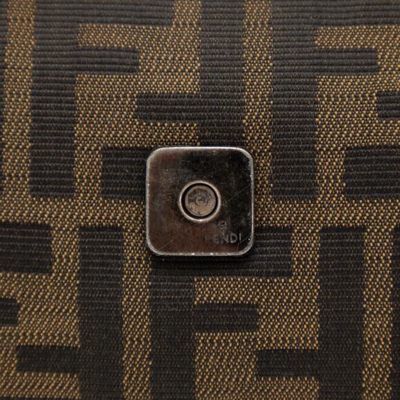 VTG FENDI Zucca FF Monogram Baguette Shoulder Bag Brown RARE - Picture 11 of 16